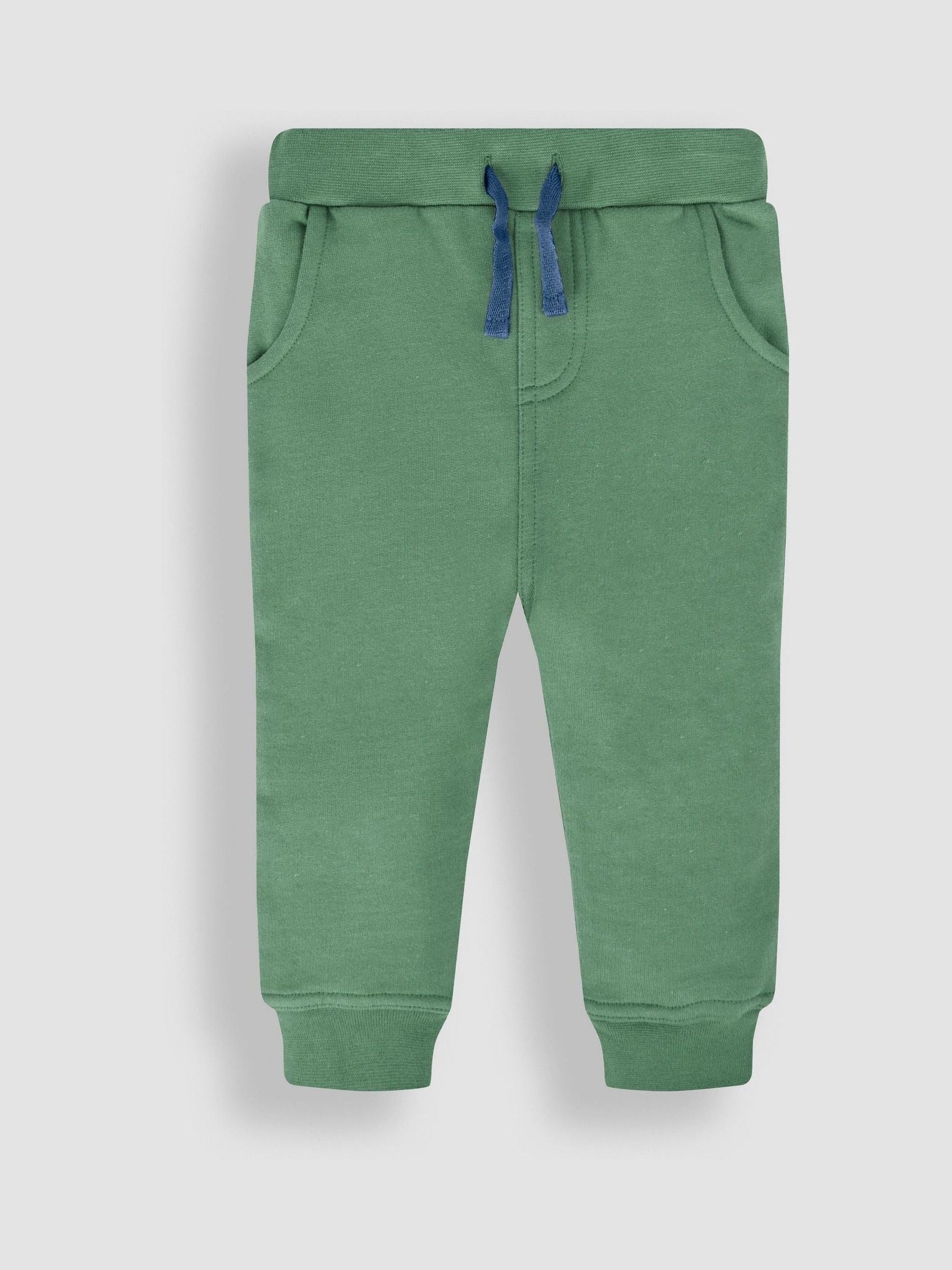 Kaki groen en blauw - JoJo Maman Bébé - 2 joggingbroeken