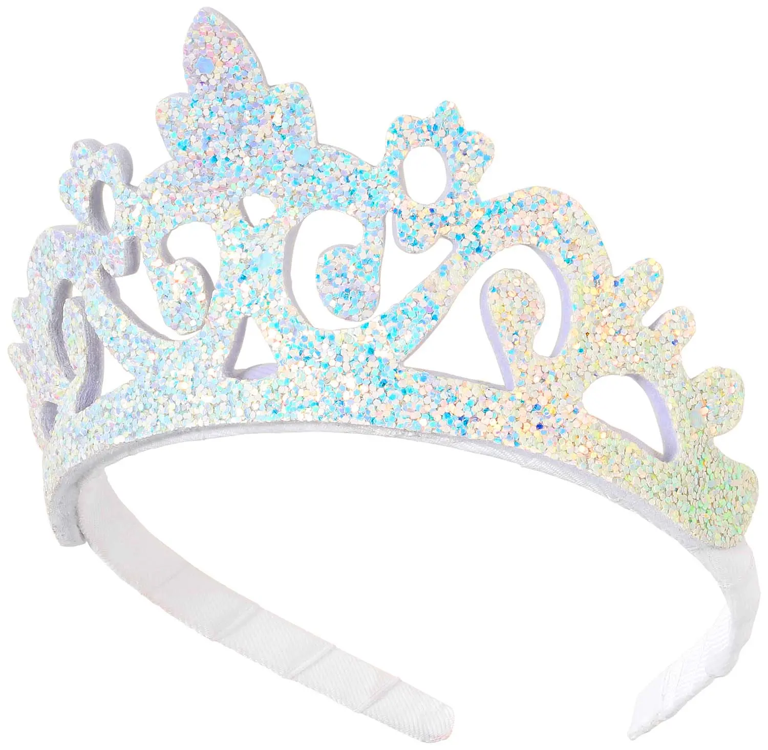 Kinder Haarreif - White Glitter