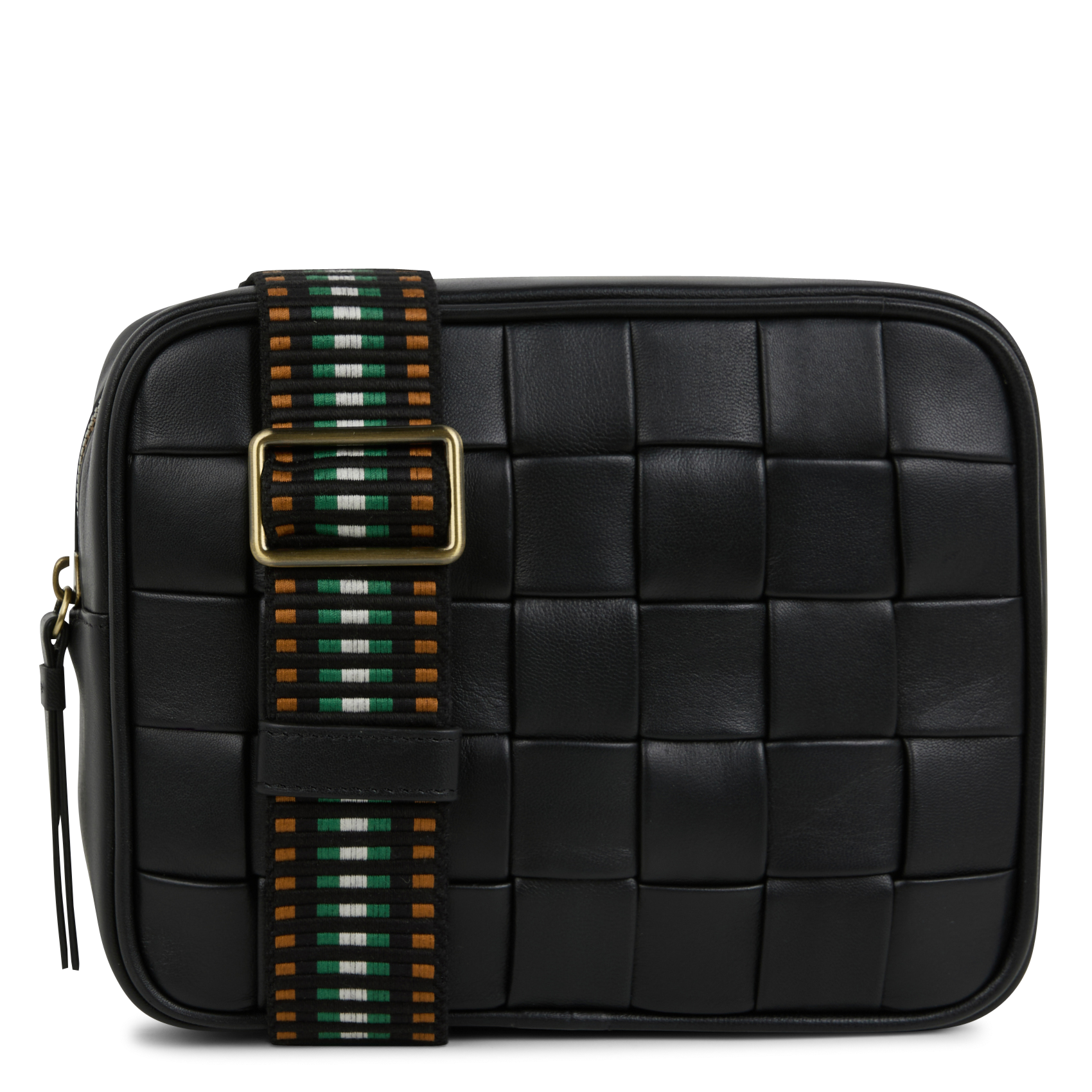 Sac bandoulière en cuir | Noir