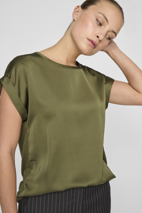 Vila groene dames t-shirt