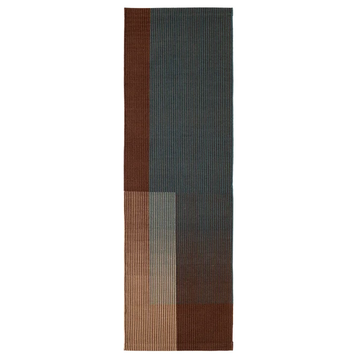 nanimarquina - Haze 5 Teppichläufer, 80 x 240 cm, blau / braun