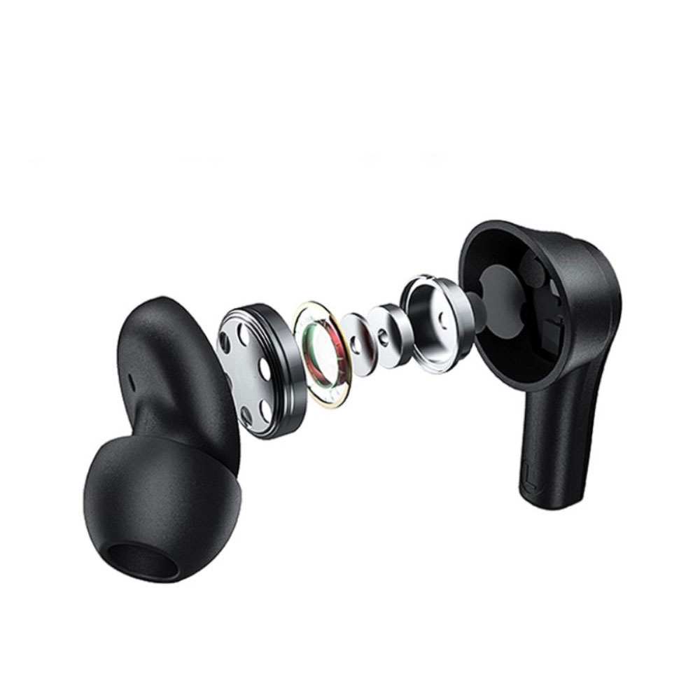 QT82 TWS Bluetooth 5.0 In-Ear Kopfhörer Noise Reduction Headset   Lade Case IPX5 (400mAh) - Weiss