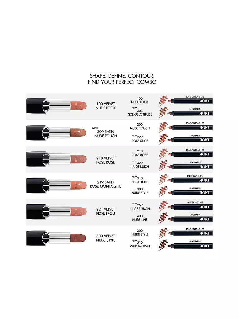 DIOR Lippenkonturenstift - Rouge Dior Contour (001 Diormidnight) braun