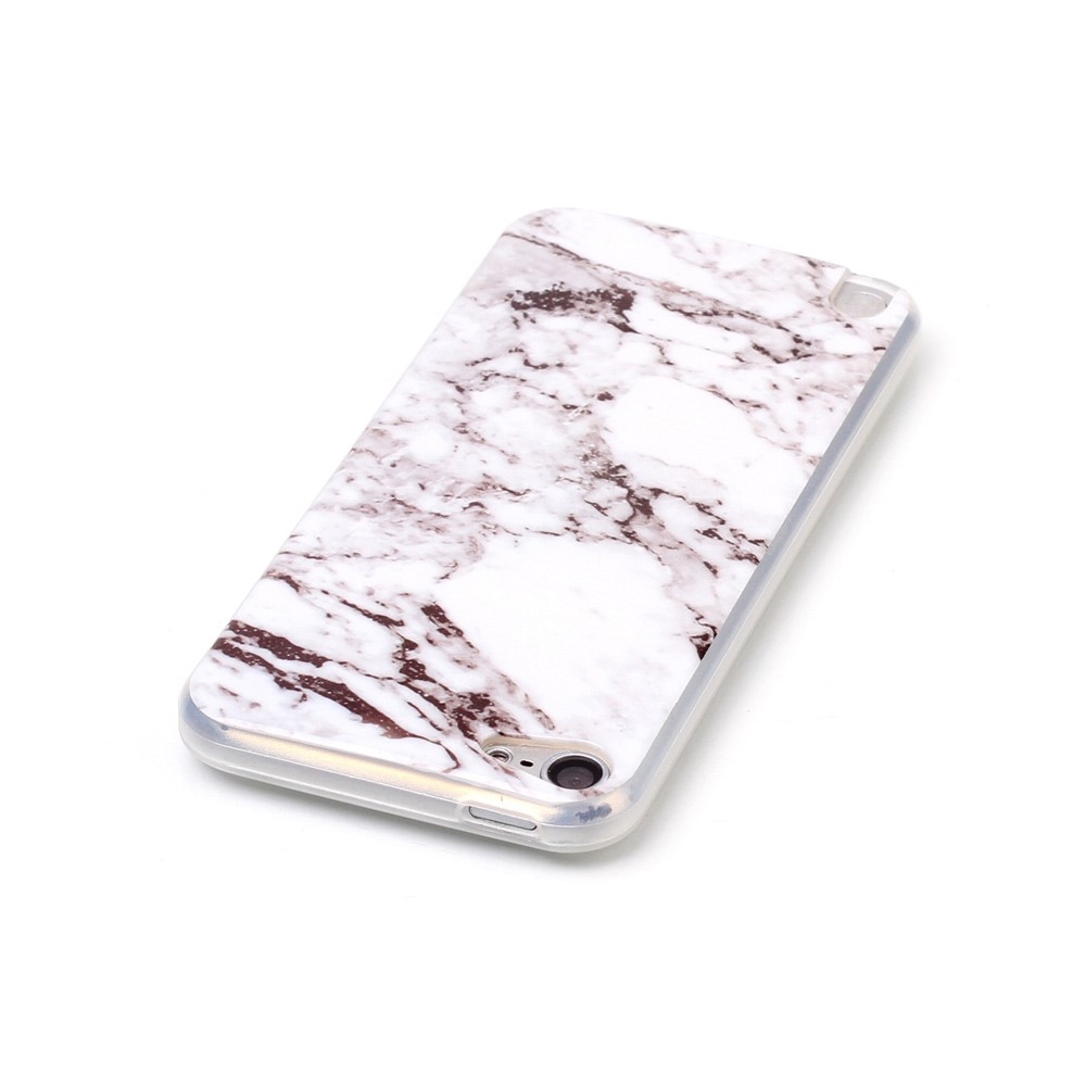 iPod Touch 7 / 6 / 5 Gummi Case Hülle - Marble Marmor Weiss