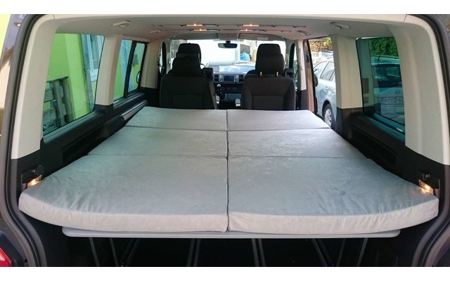 BusBoxx Konsole klappbar Gasdruckdämpfer T5 / T6 Multiflexboard