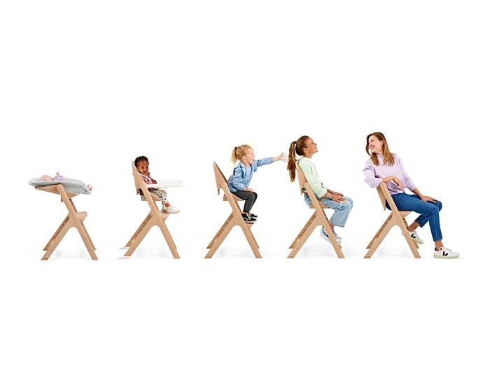 Nesta Hochstuhl mit Neugeborenen-, Baby- und Kleinkind-Set 0 - 99 Y   0 - 110 kg    Einzigartige, verstellbare Rückenlehne |    Langlebiges und nachhaltiges Hochstuhlpaket |    Modernes Design |