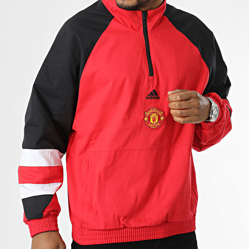 Veste Col Zippée Manchester United Icon HT2000 Rouge