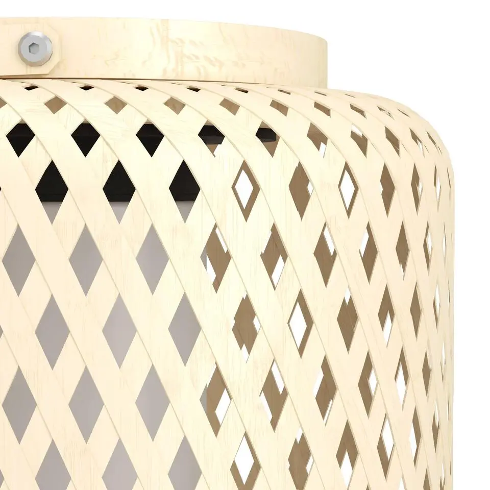 EGLO Marliano Solar Tafellamp - 24 cm - Bruin/Zwart/Wit