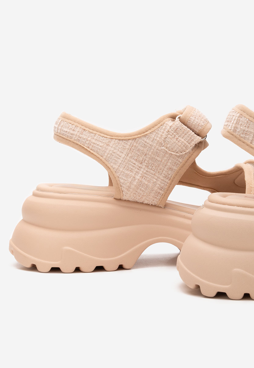 Sandales à plateforme kaki Waneta