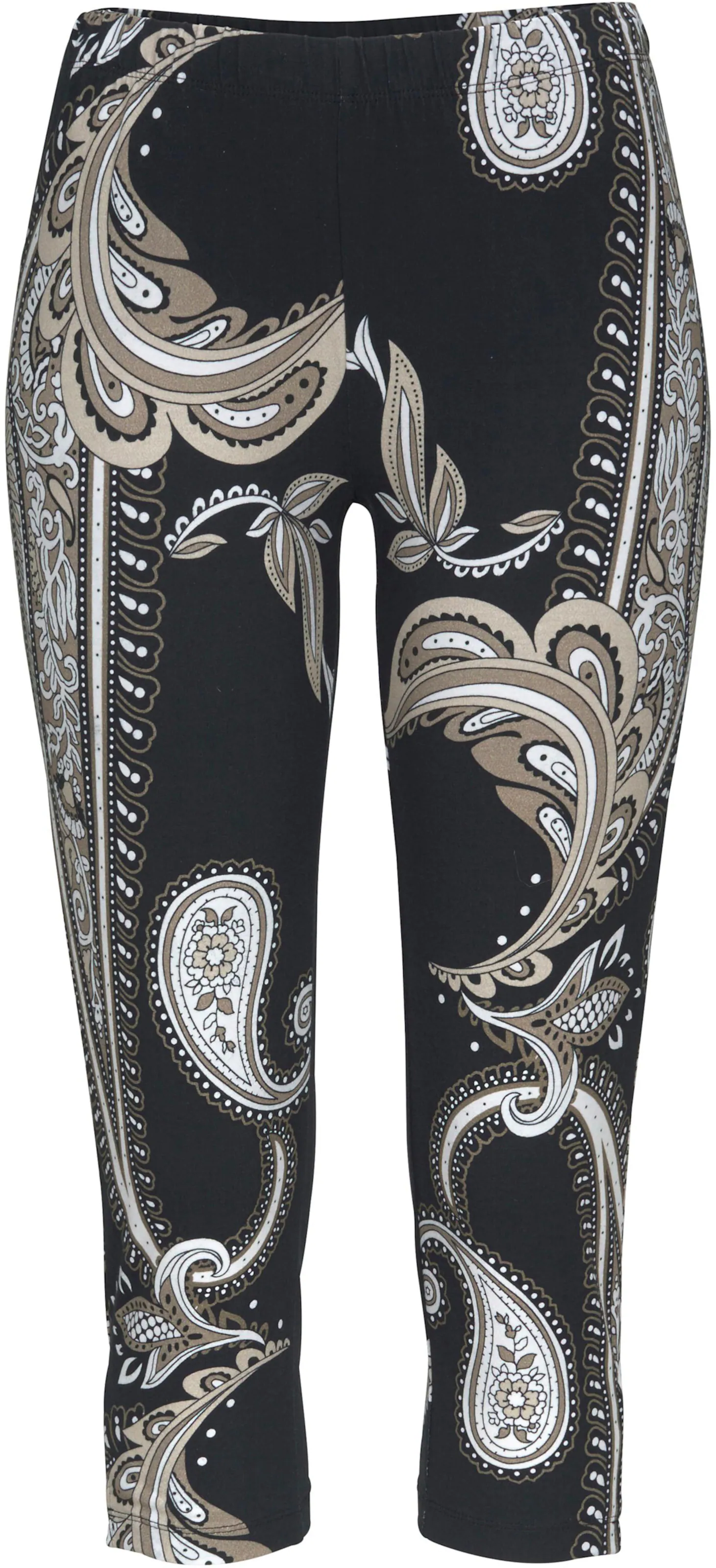 LASCANA Caprileggings in schwarz-bedruckt