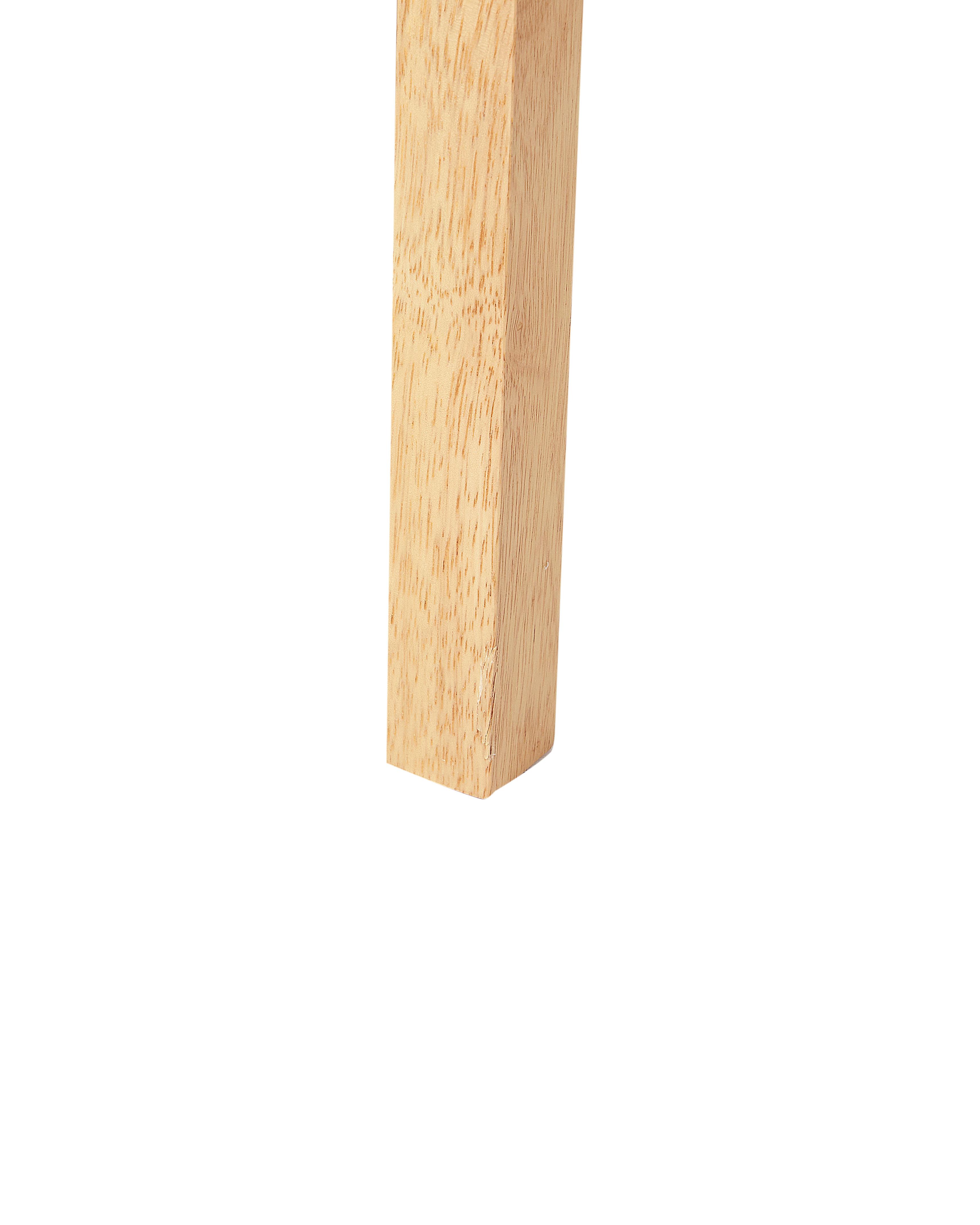 Set van 2 eetkamerstoelen ORTLEY Hout Lichtbruin/beige