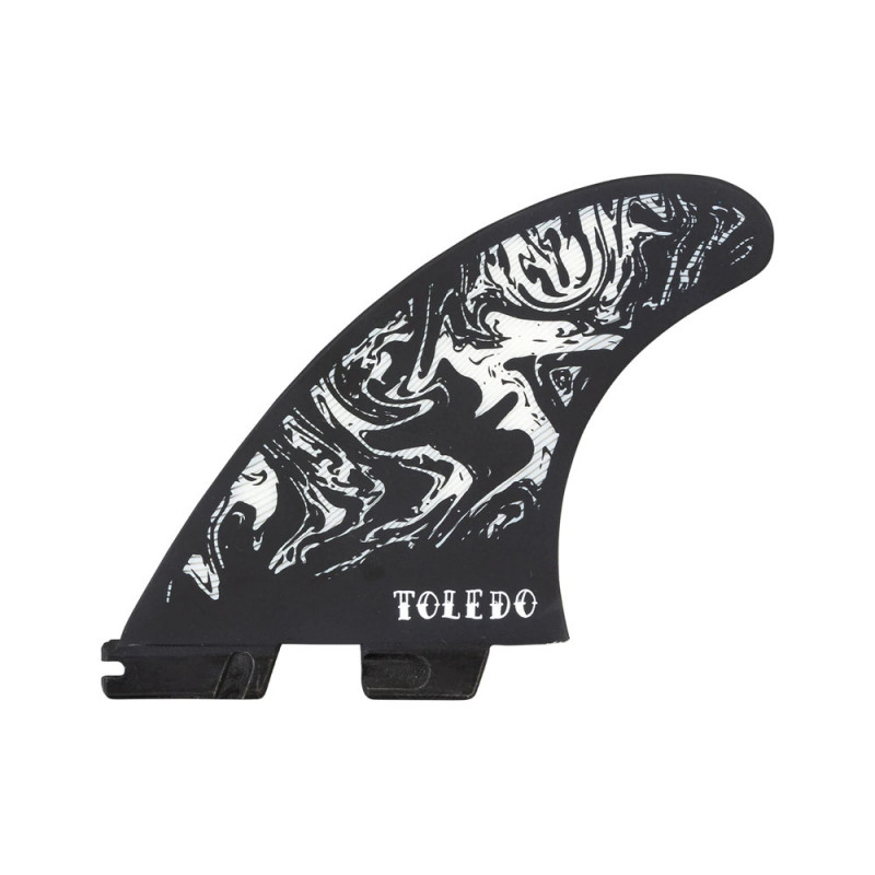Ailerons SURF FCS II Felipe Toledo PC black/white Thruster