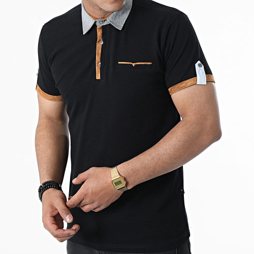 Polo A Manches Courtes JP-850 Noir