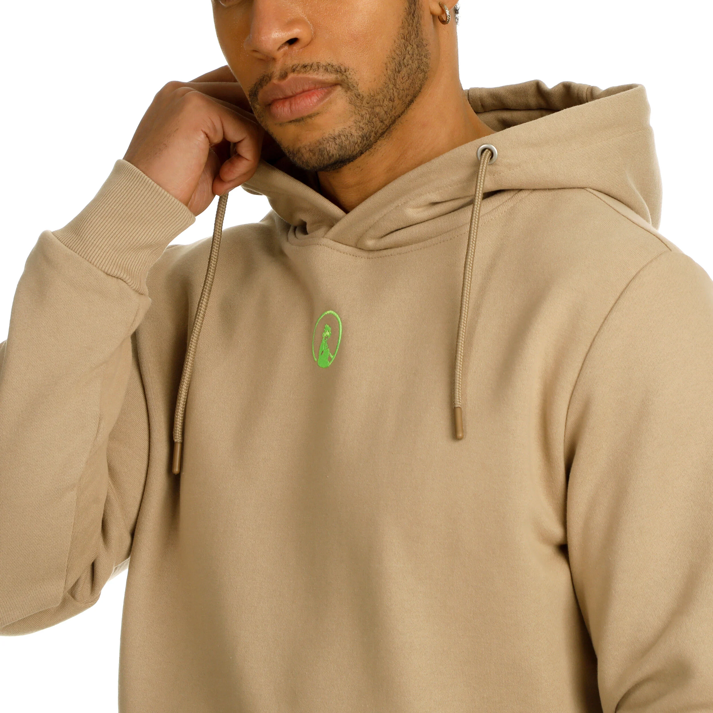 Quiet Please Wild Collage Sweat À Capuche Hommes - Beige , Multicouleur