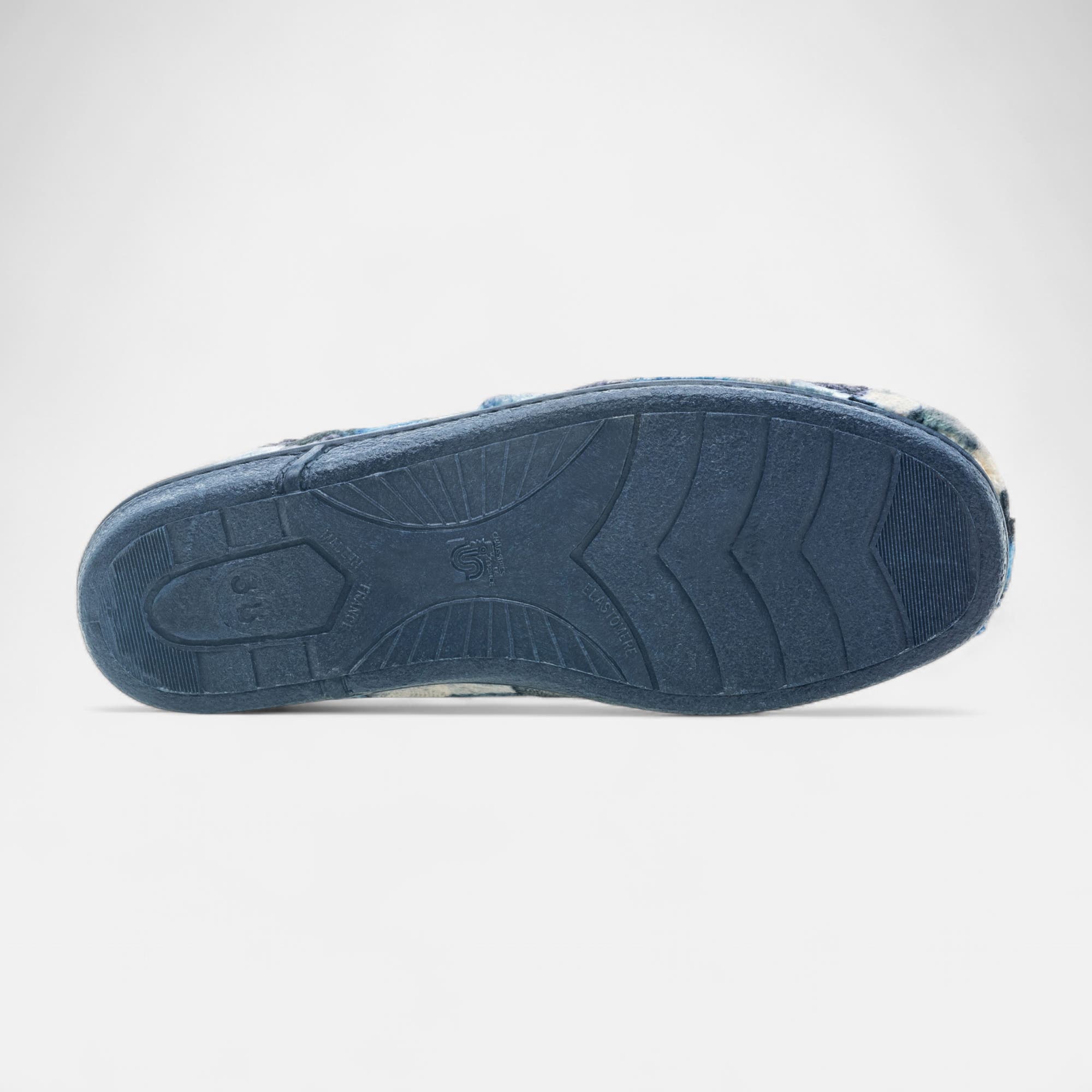Pantoufles pieds sensibles Femme bleu