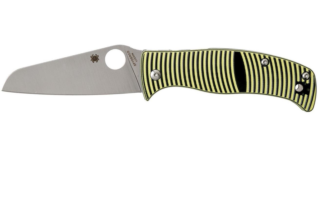 Spyderco Caribbean C217GPSF Sheepfoot zakmes, Sal Glesser design