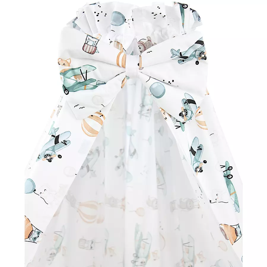 TupTam Babybett Himmel mit Schleifchen grünweiß