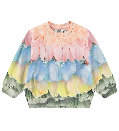 Molo Sweatshirt - Disc - Petal Rainbow m. Blumenprint