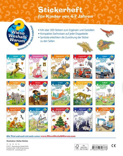 Wieso? Weshalb? Warum? Stickerheft: Dinosaurier