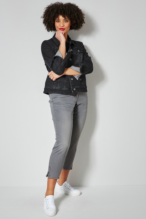 7/8-Jeans, Slim Fit, 5-Pocket, Saumzipper