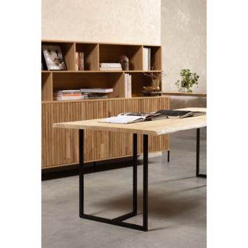 WOOOD Tablo boomstam tafelblad eiken 30 mm 220x90cm