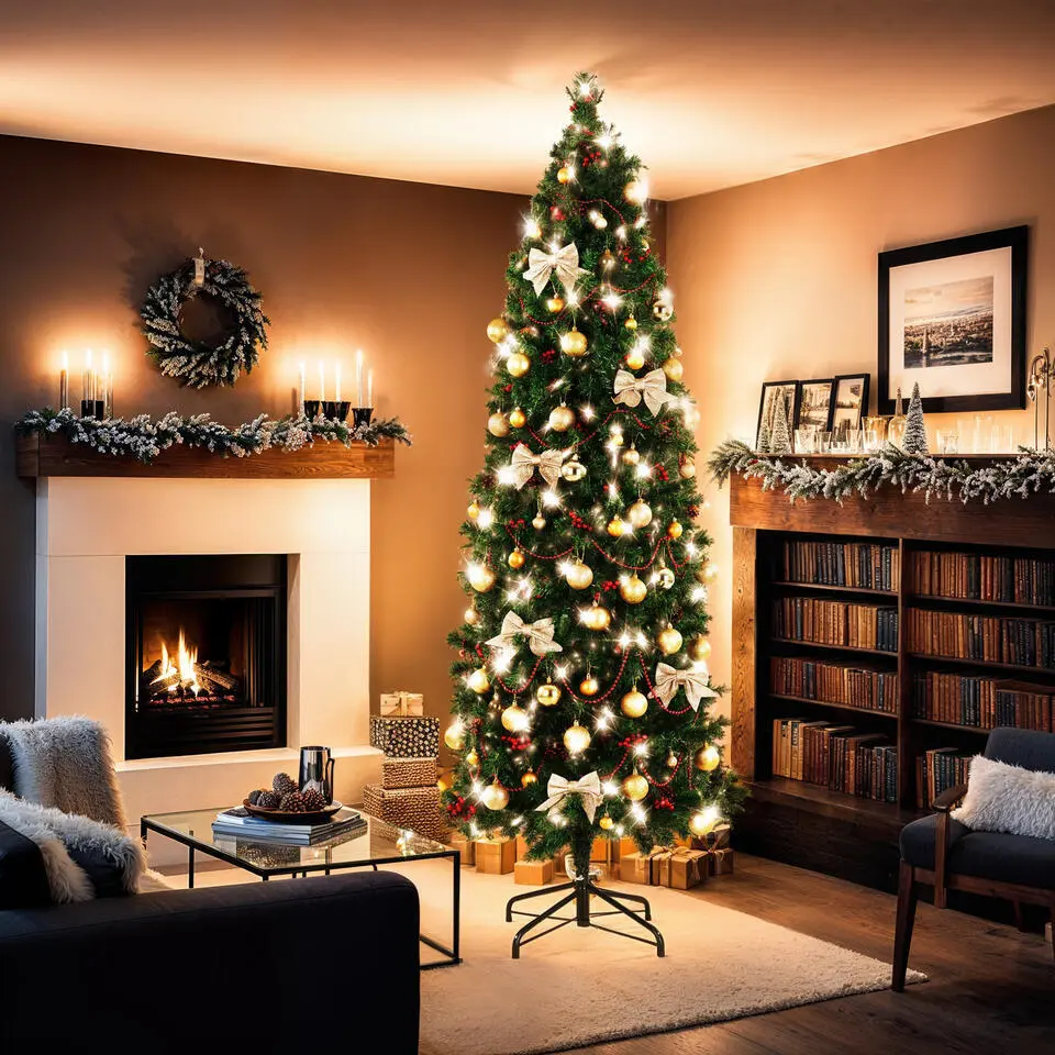 tectake Kunstkerstboom Comet, natuurgetrouwe uitstraling, Groen