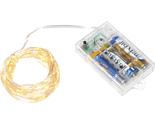 LED-draadverlichting Lafiora 95 cm + 50 cm aansluitdraad 20 LED's lichtkleur amber