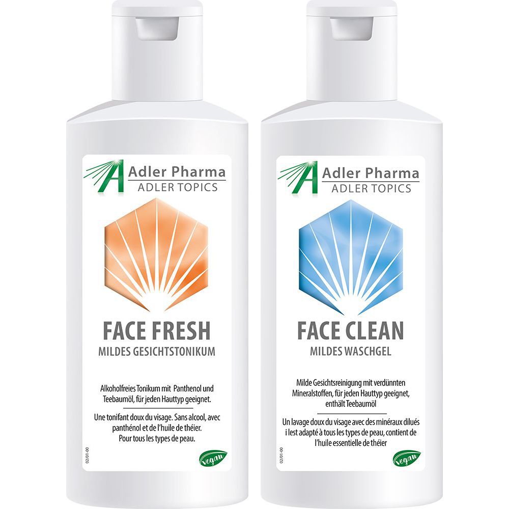 FACE FRESH Mildes Gesichtstonikum + Mildes Waschgel