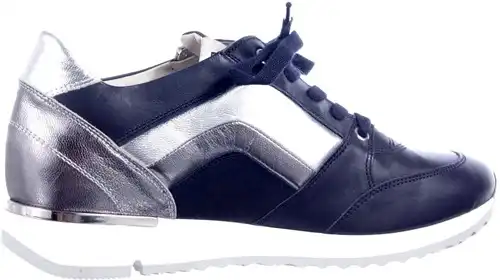 3833 DL SPORT BLAUW/ZILVER - maat 42 sneaker blauw/zilver - maat 42 Calandschoen
