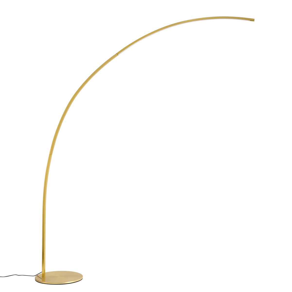 Moderne booglamp messing incl. LED met touch dimmer - Arlow
