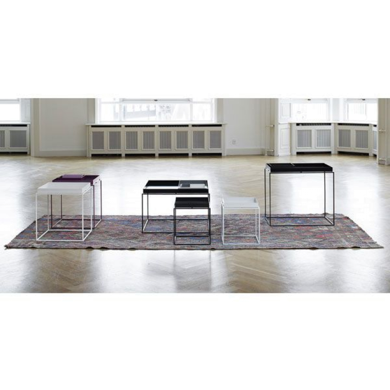 Hay Tray salontafel coffee 60x60 zwart