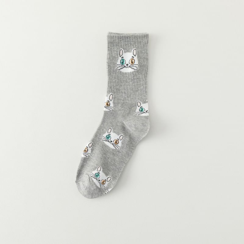 Autuna - Korte sokken met kattenmotief
