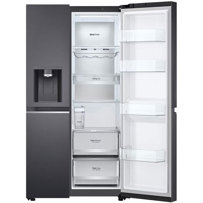 LG Side-by-Side GSLV91MCAC Matte Black - interner Wassertank