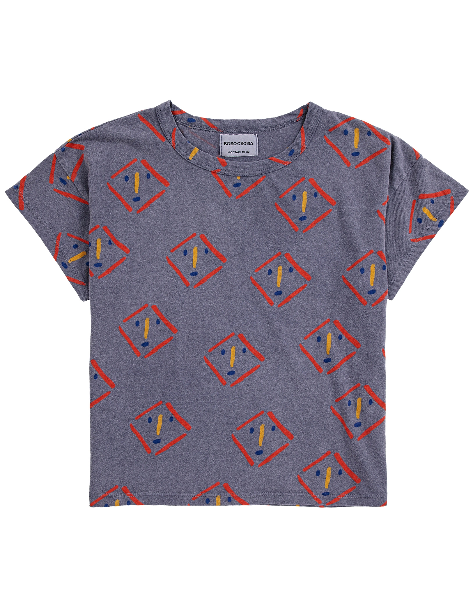 T-Shirt MASKS OLL OVER in prussian blue