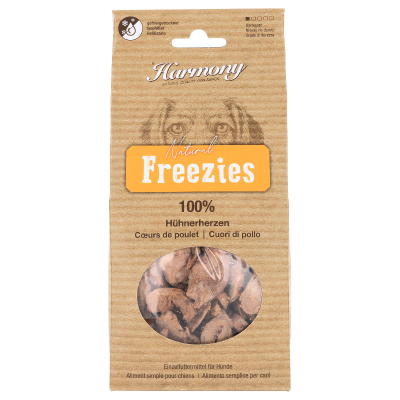 Harmony Dog Natural Freezies Hühnerherzen 80g