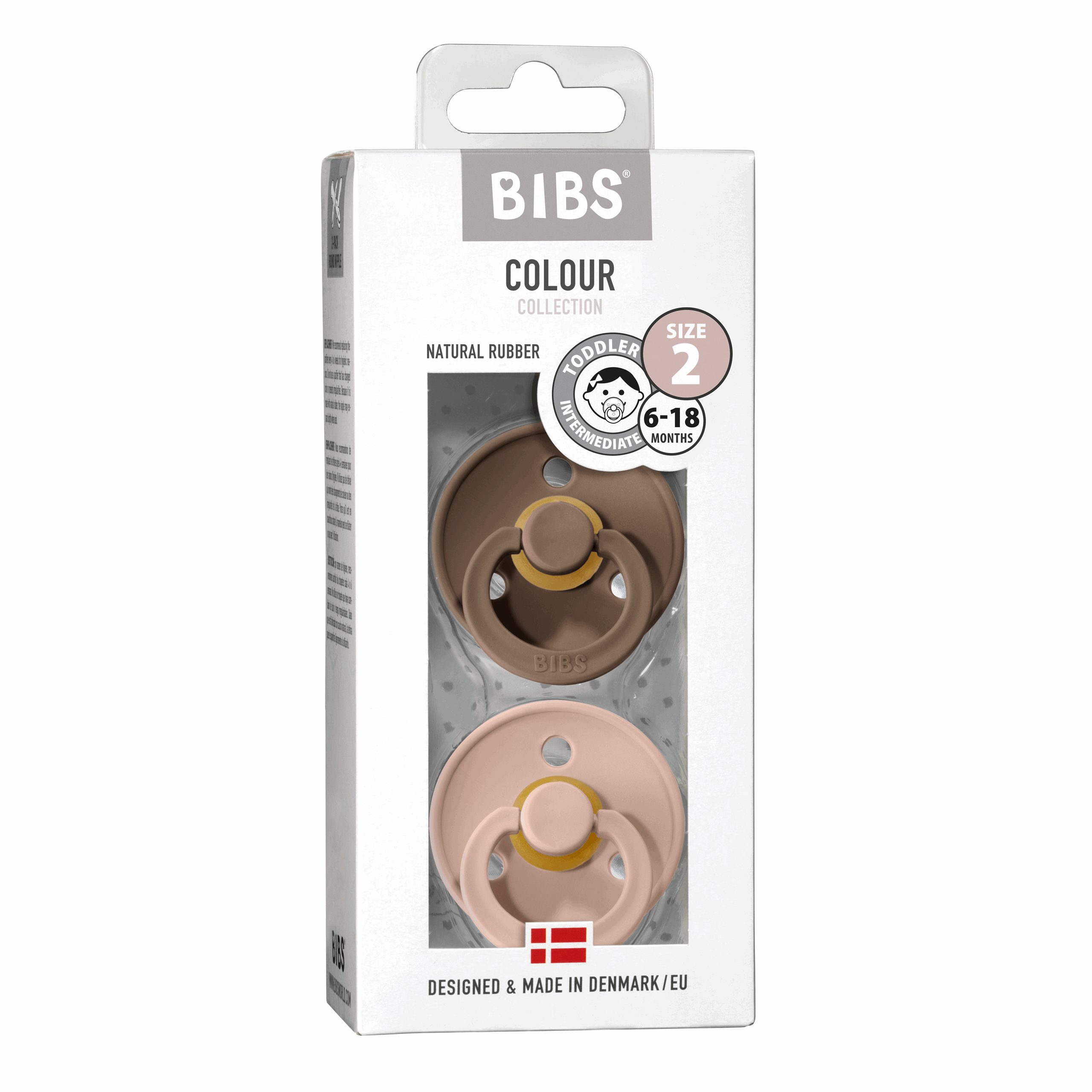 Bibs Colour str 2 (2 pk) Oak & Blush - Rumpetroll