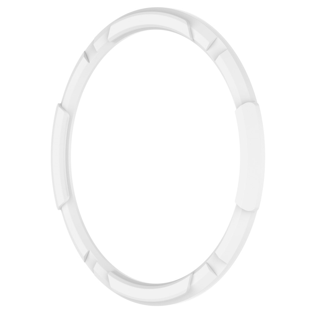 Samsung Galaxy Watch 6 Classic (43mm) Gummi Hülle Bumper mit Lünettenring - Weiss