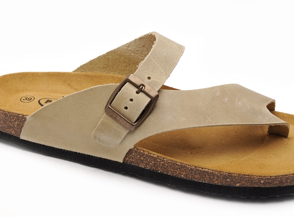 Plakton mules et sabots plats femme barbados 186228 beige