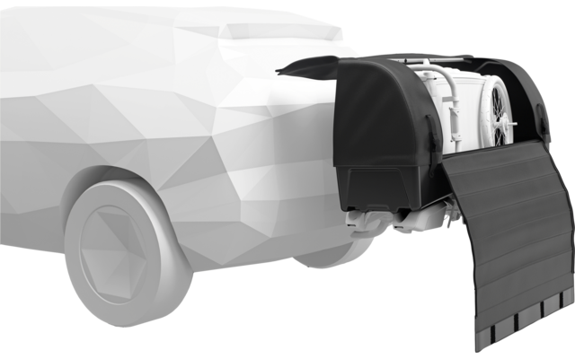 Thule Onto 2 Heckbox / Ladungsträger für Fahrradträger EasyFold 3 Volumen 300 Liter