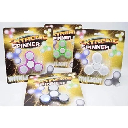 Fidget Spinner Extreme 7,6 cm mit LED Licht, sortiert