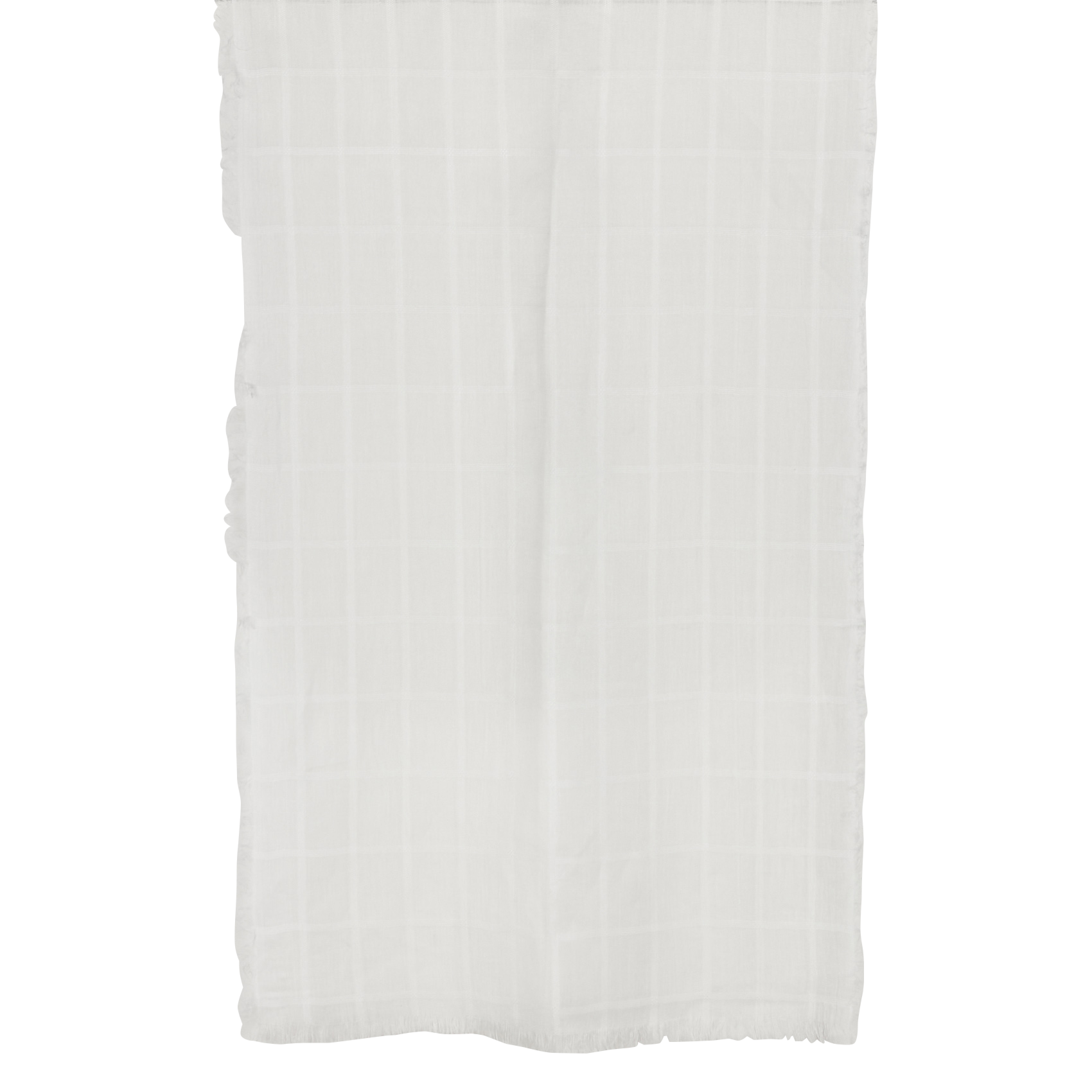 Foulard en lin mélangé coton | Blanc