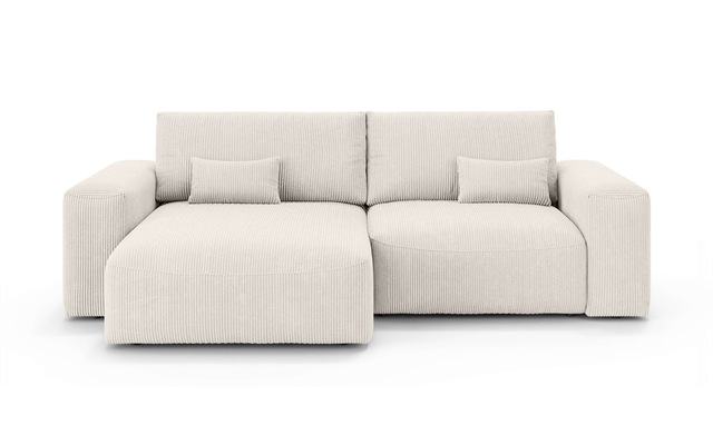 GOODproduct Ecksofa »MATTS Schlafsofa mit Bettkasten, Masse B/T/H: 265/159/89 cm« L-Form mit Recamiere rechts oder links, hoher Sitzkomfort