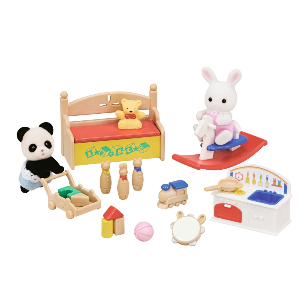 Sylvanian Families 5709 Baby Panda & Sneeuwwitkonijn