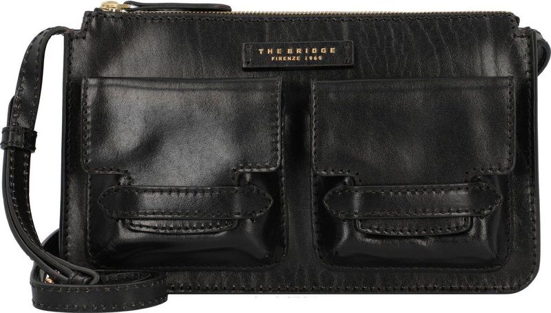 The Bridge - Lucrezia - Crossbody Tas - Zwart - Leer