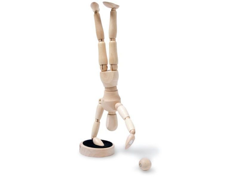 Modellpuppe Holz, magnetisch