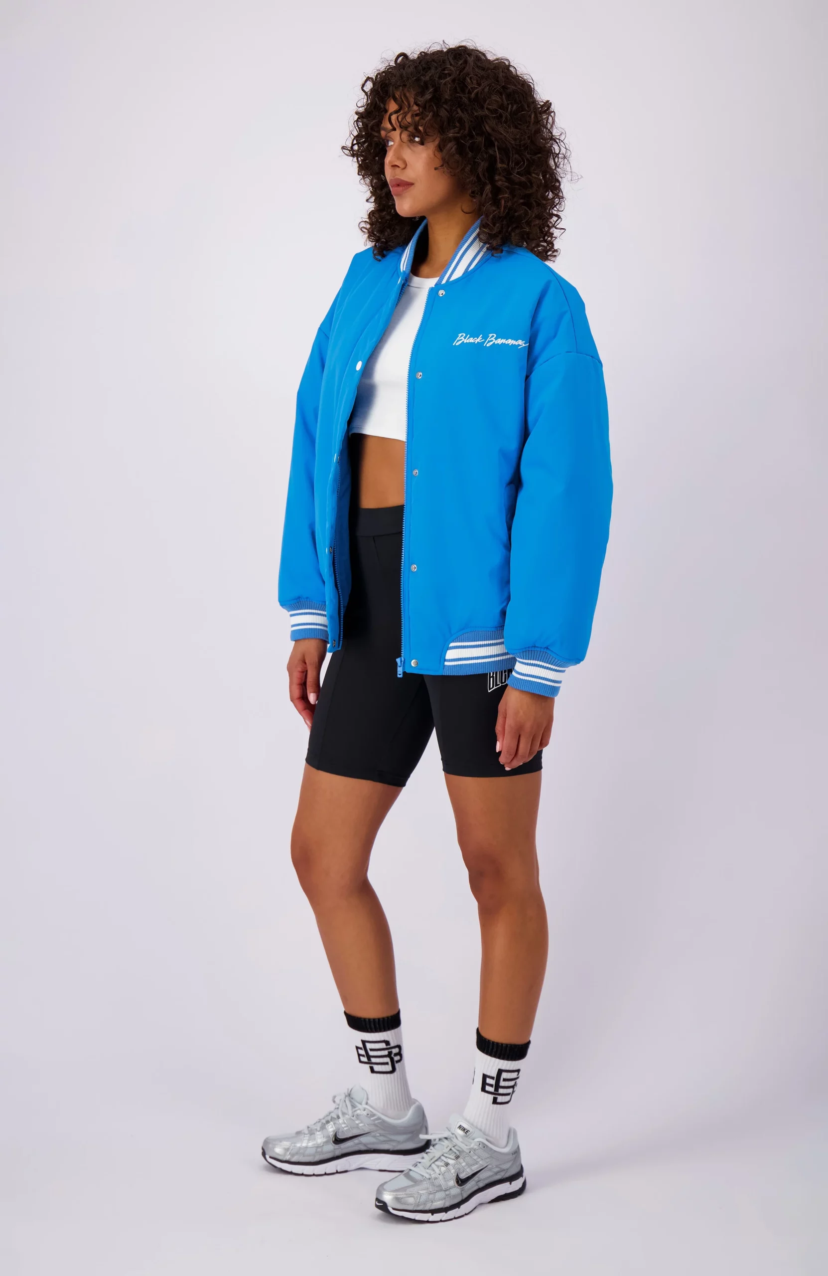 Black Bananas Royal Bomber Jack Dames Blauw