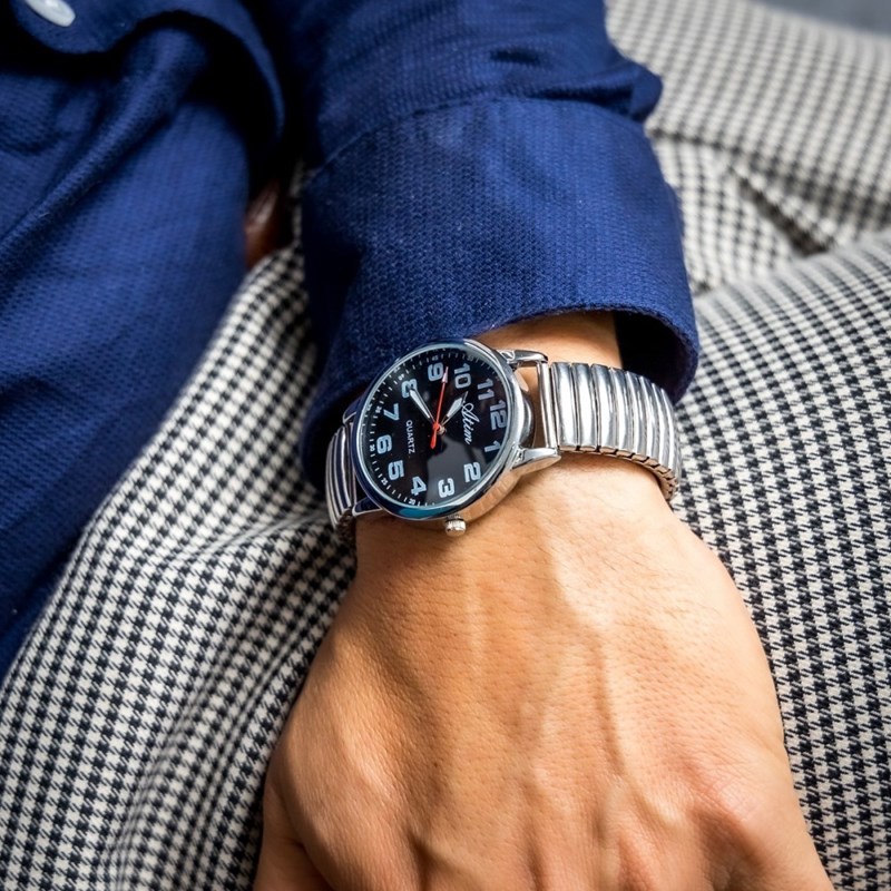 Montre Homme ATIM bracelet Acier Argenté