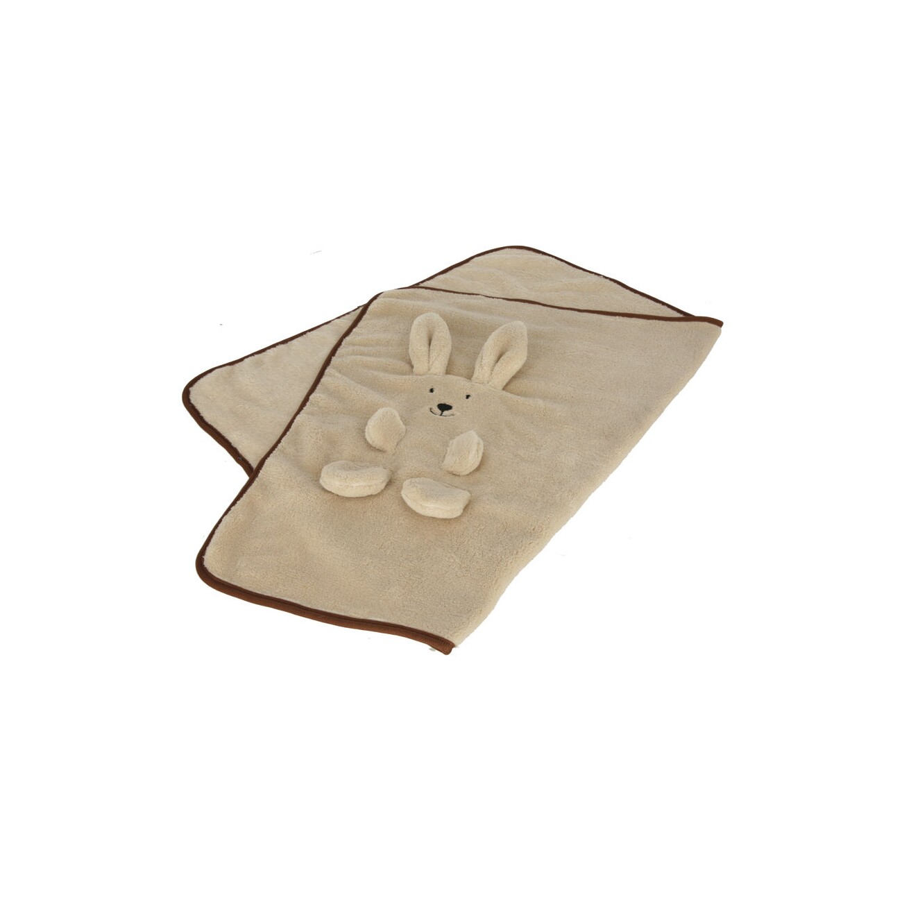 Kerbl Welpendecke Häschen, beige, 72x51cm