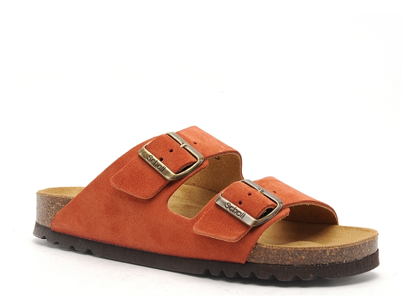 Scholl mules et sabots plats femme josephine 30050 orange