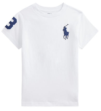 Polo Ralph Lauren T-Shirt - Weiß m. Navy